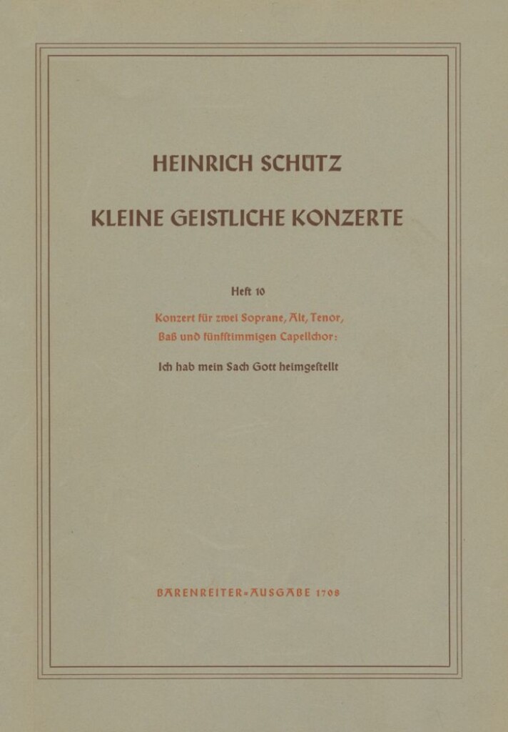 Small Sacred Concertos, Volume 10